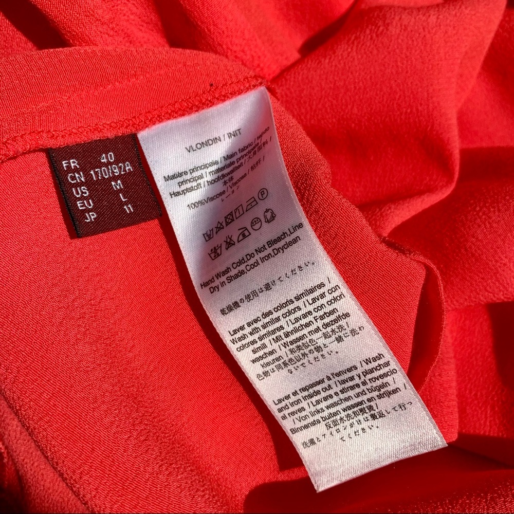 Comptoir Des Cotonniers Fiery Red Blouse | M - Picture 7 of 7
